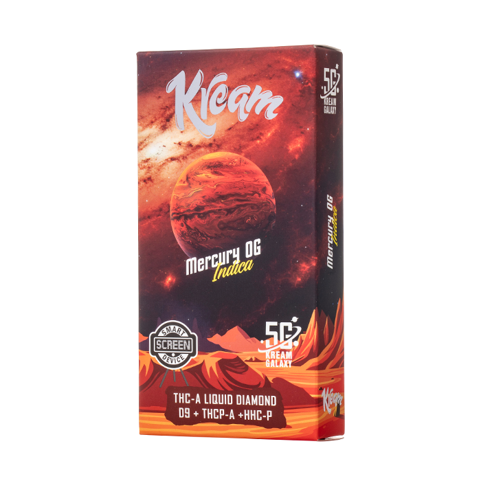 KREAM GALAXY LIQUID DIAMOND THC-A 5G DISPOSABLE - MERCURY OG INDICA - Seven Tech
