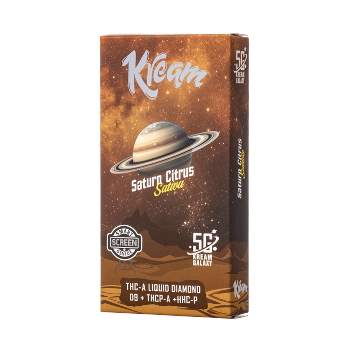 KREAM GALAXY LIQUID DIAMOND THC-A 5G DISPOSABLE - SATURN CITRUS SATIVA - Seven Tech
