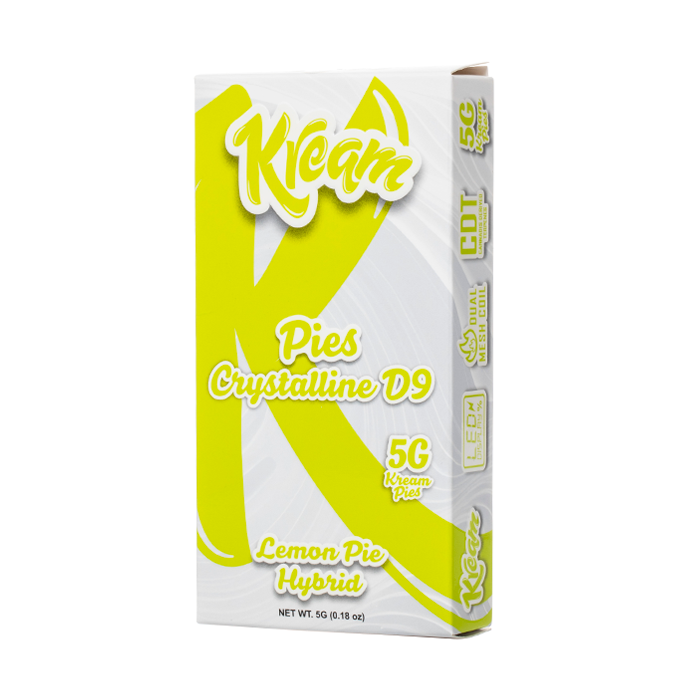 KREAM PIES CRYSTALLINE D9 THC-P+THC-V 5G DISPOSABLE - LEMON PIE HYBRID - Seven Tech