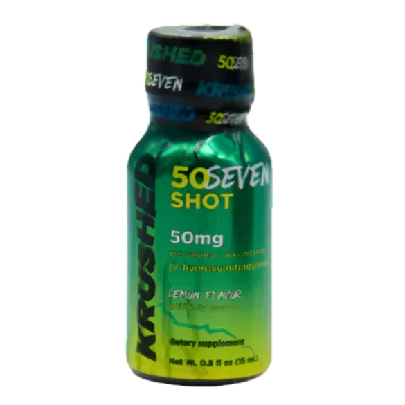 Krushed 7-Hydroxymitragynine Lemon Liquid Kratom Extract Shot 50mg - Seven Tech