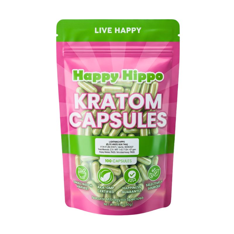 Kratom capsules for sale - kratom bulk capsules - Happy Hippo Kratom