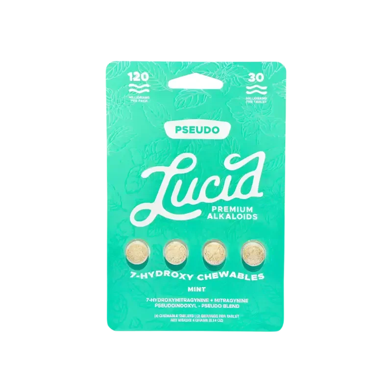 Lucid 4ct 7OH + Psuedoindoxyl Mint Chewable Tabs 30mg per Tablets - Seven Tech