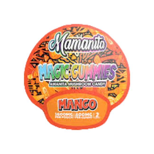 π Mamanita Mango Magic Gummies Mushroom Candy 2pcs 800mg 1600mg Per Pkg (100% off)