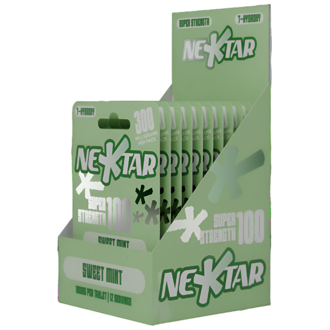 NEKTAR 3ct 7OH Chewable Tabs Super Strength Sweet Mint 100mg Per Tablets - Seven Tech
