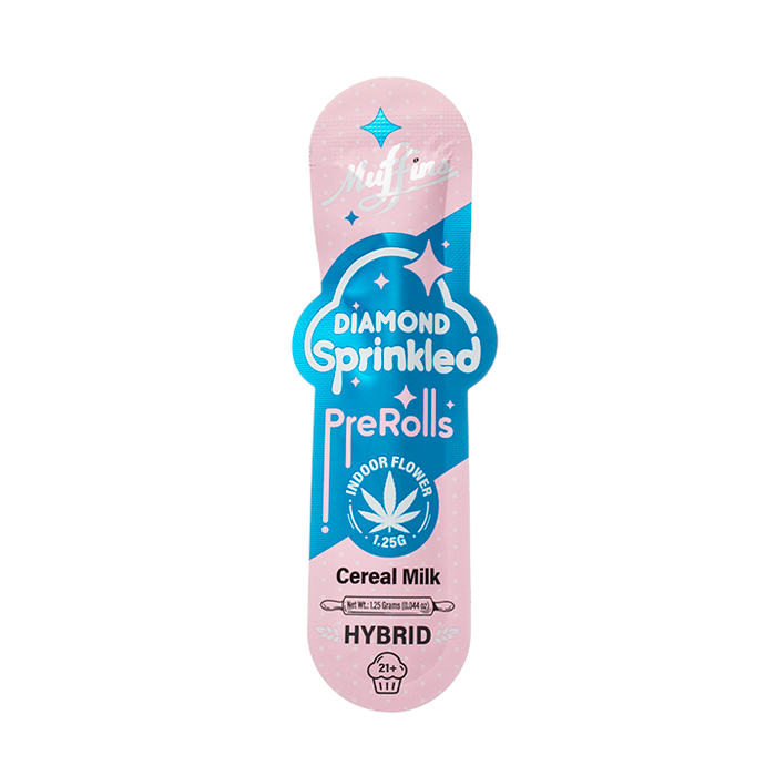 MUFFINS DIAMOND INFUSED PRE ROLL 1CT CEREAL MILK - Seven Tech