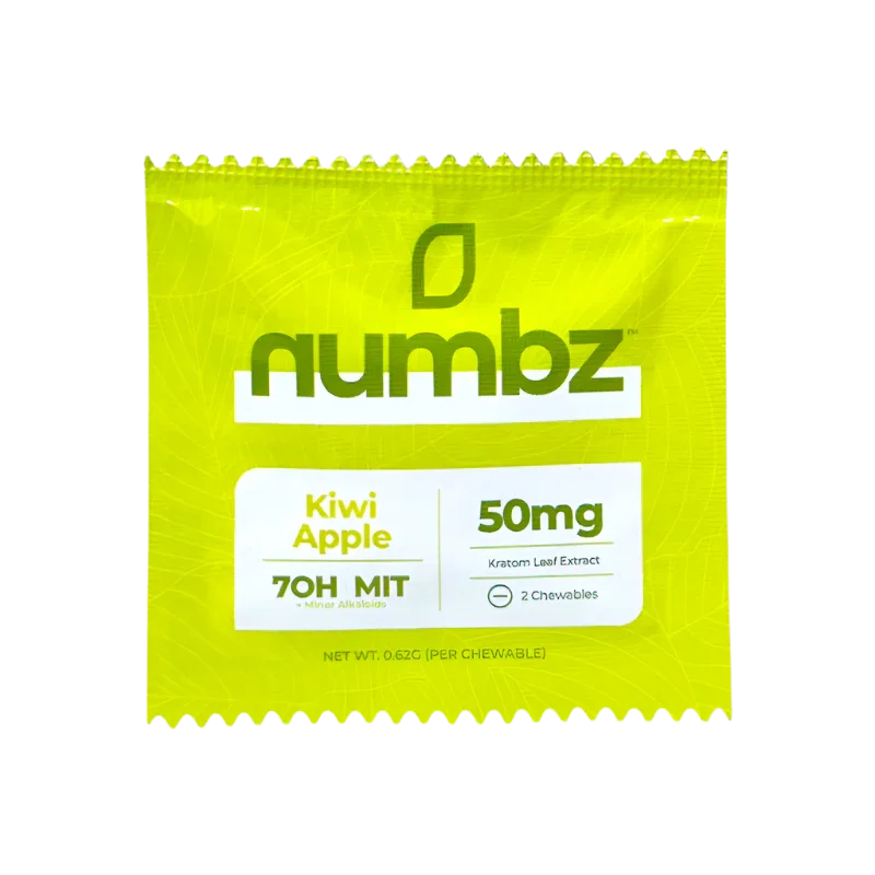 Numbz 7OH + MIT Chewable Tablets Kiwi Apple 2ct 25mg Per Tablet - Seven Tech