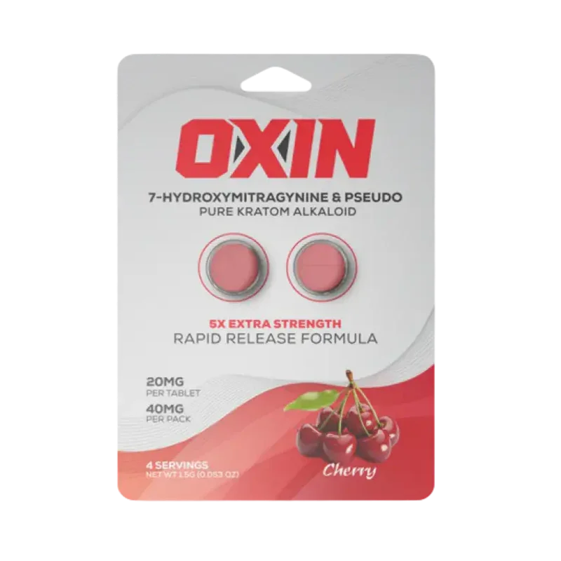 Oxin 2ct 7OH + Psuedo Chewable Cherry Tabs 20mg Per Tablet - Seven Tech