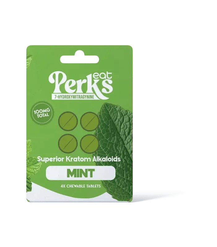 Eat Perkz 4ct 7OH Mint Chewable Tabs 25mg Per Tablet - Seven Tech