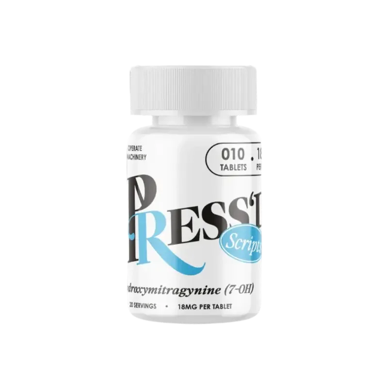 Press'D 10ct 7OH Tabs Scripts Blue 18mg per Tablet - Seven Tech