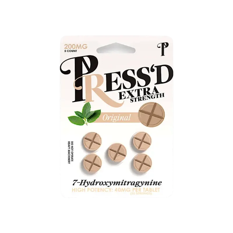 Press'D 5ct 7OH Tabs Extra Strength Original 40mg per Tablet - Seven Tech