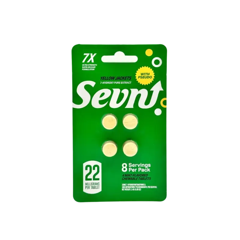 π Sevn 4ct 7OH + Pseudo Tabs Yellow Jackets 22mg Per Tablet (100% off)