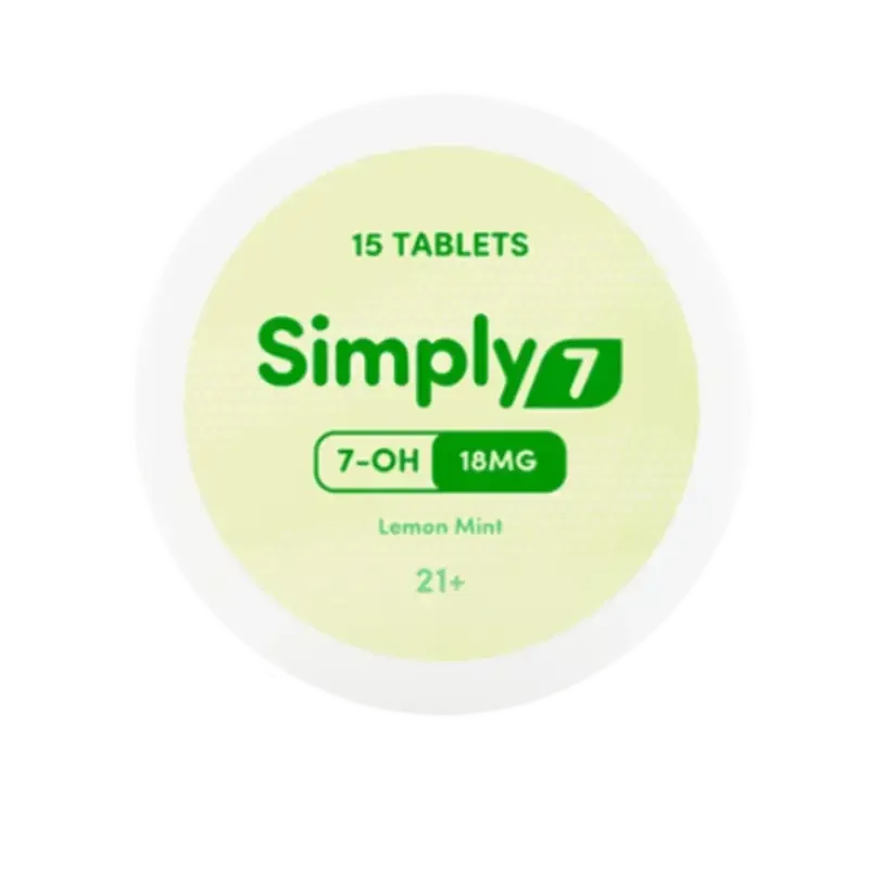 Simply 7 15ct 7OH Tabs Lemon Mint 18mg per Tablet - Seven Tech
