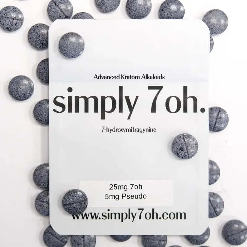 Simply 7oh 25ct 7OH + Psuedo Bubblegum Tabs 25mg + 5mg Psuedo Per Tablet - Seven Tech