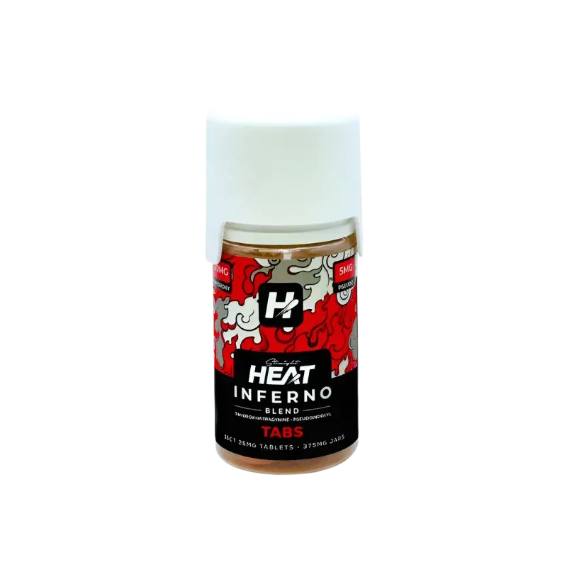 Straight Heat 15ct 7OH Pseudo Inferno Blend Tabs 25mg per Tablet - Seven Tech