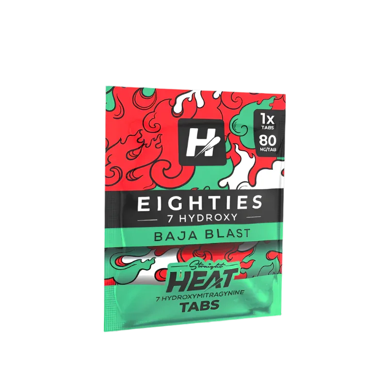 Straight Heat Eighties 7-Hydroxy Tablets 80mg 1ct - Baja Blast - Seven Tech