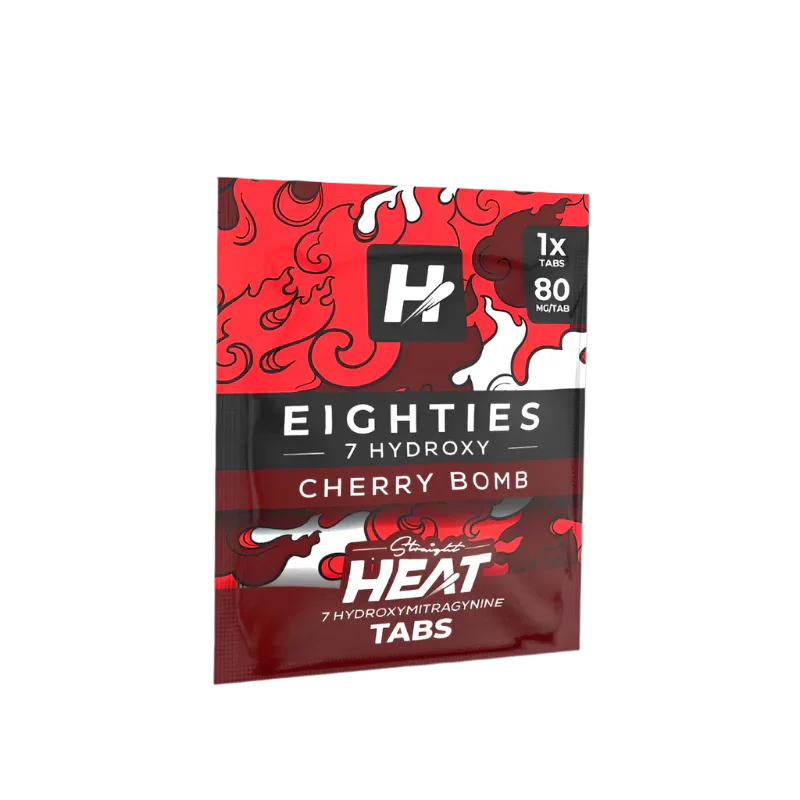 Straight Heat Eighties 7-Hydroxy Tablets 80mg 1ct - Cherry Bomb - Seven Tech