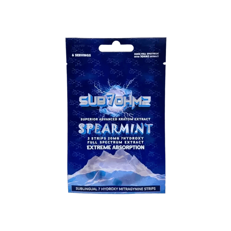 Sub 7 3ct OHMZ 7OH Strips Spearmint 20mg per Strip - Seven Tech