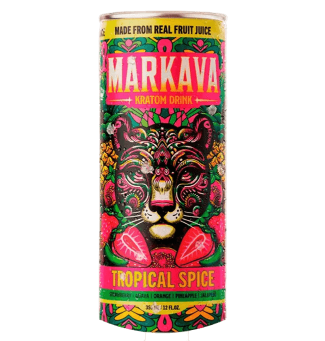 MARKAVA KRATOM DRINK 12OZ – TROPICAL SPICE - Seven Tech