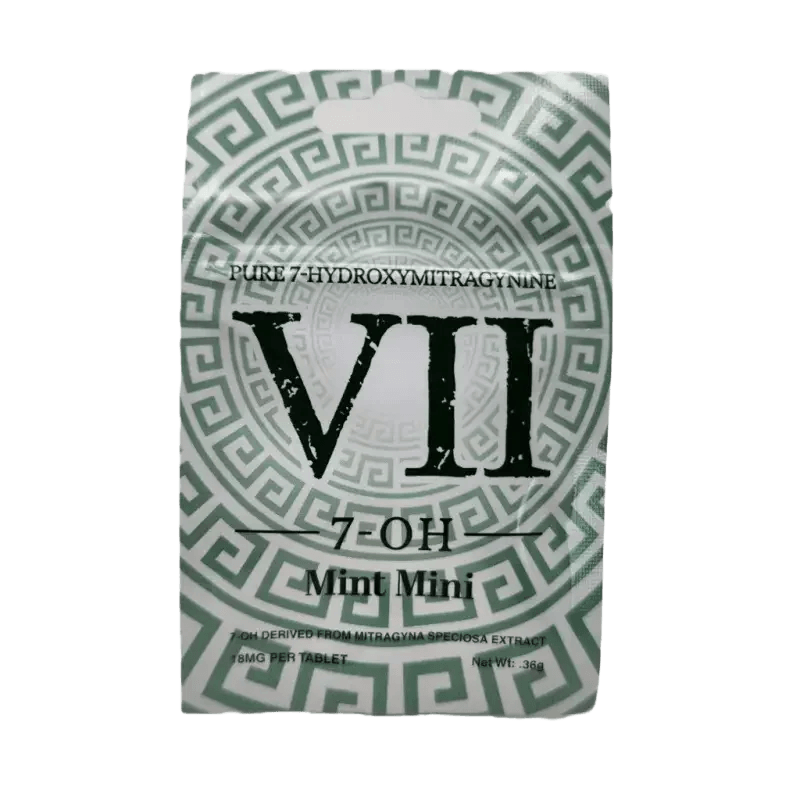 VII 10ct 7OH White Mint Mini Tabs 18mg per Tablet - Seven Tech