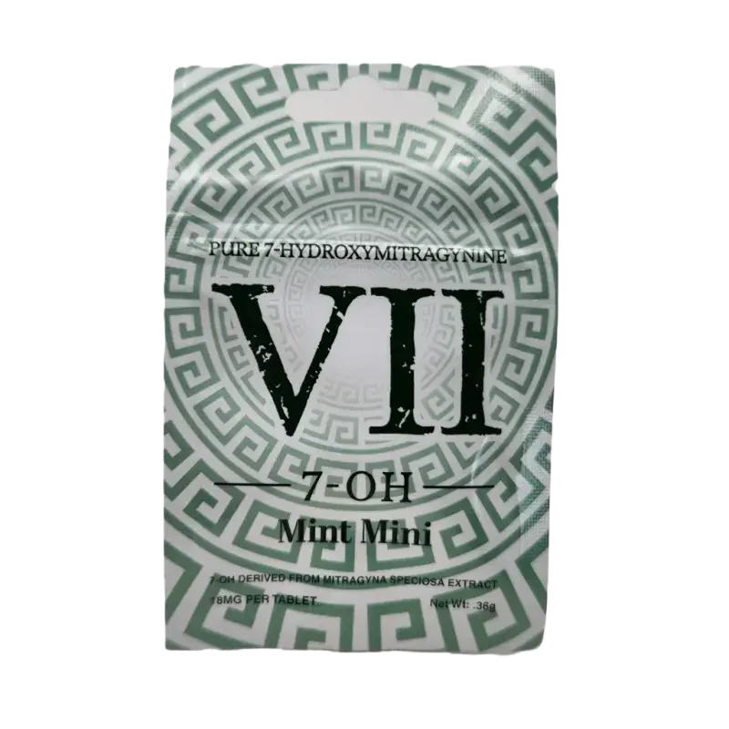 VII 5ct 7OH White Mint Mini Tabs 18mg per Tablet - Seven Tech