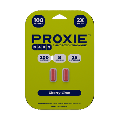 PROXIE BARS 7OH 2CT 200MG (100MG PER TABLET) - CHERRY LIME