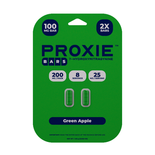 PROXIE BARS 7OH 2CT 200MG (100MG PER TABLET) - GREEN APPLE