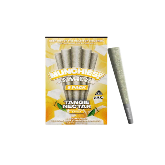 MUNCHIES THC-A DIAMOND PREROLLS 5PK – TANGIE NECTAR SATIVA