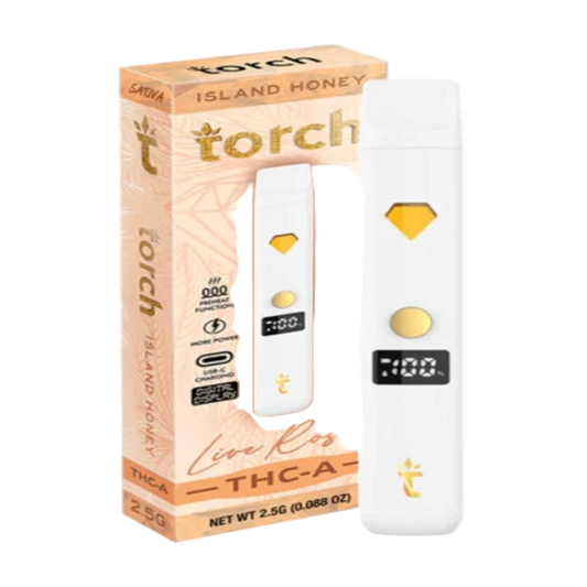 TORCH LIVE ROSIN DISPOSABLE 2.5G – ISLAND HONEY SATIVA