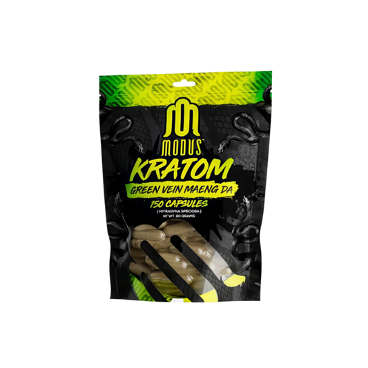 MODUS KRATOM CAPSULES 150CT - MAENG DA GREEN VEIN - Seven Tech