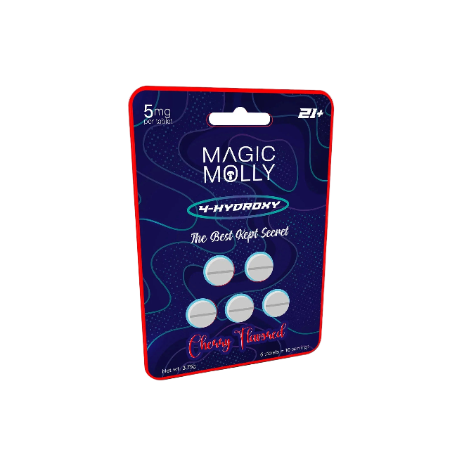 MAGIC MOLLY 4-HYDROXY CHEWABLE TABLETS 5MG PER TABLET 5CT – CHERRY FLAVOR