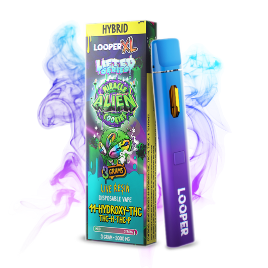 LOOPER XL LIFTED SERIES LIVE RESIN 3G DISPOSABLE - MIRACLE ALIEN COOKIES HYBRID