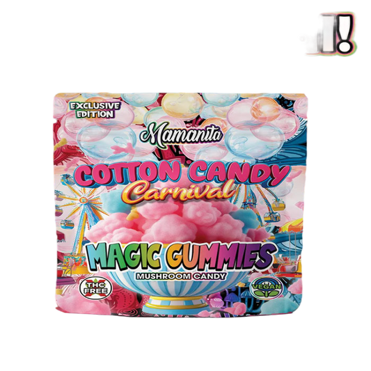 Mamanita Cotton Candy Magic Gummies Mushroom Candy 10pcs 800mg 8000mg Per Pkg