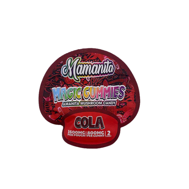 🎁 Mamanita Cherry Cola Magic Gummies Mushroom Candy 2pcs 800mg 1600mg Per Pkg (100% off)