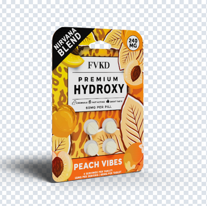 FVKD Seven 4ct 7OH Tabs Peachy Vibes 60mg Per Tablet