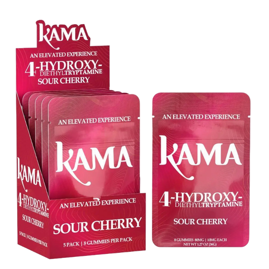 KAMA 4-Hydroxy Gummies Sour Cherry 8ct - 80mg (NOT 7OH)