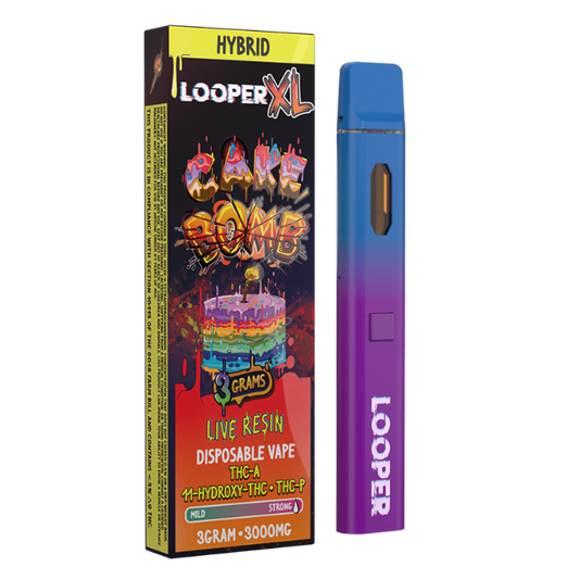 LOOPER XL LIVE RESIN 3G DISPOSABLE - CAKE BOMB HYBRID