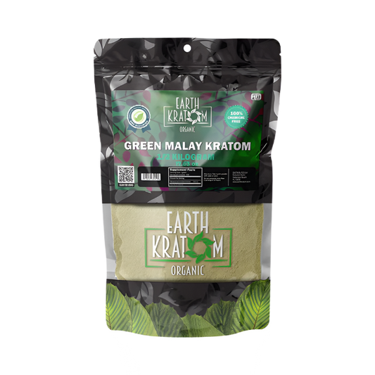 EARTH KRATOM POWDER 500G - MALAY GREEN VEIN - Seven Tech