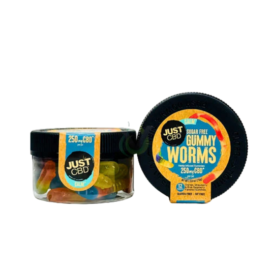 JUST CBD CALM GUMMIES 250MG - SUGAR FREE WORMS