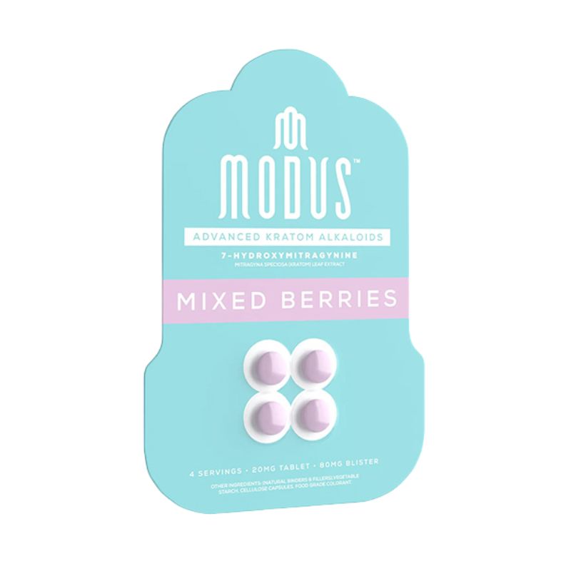Modus 7-Hydroxymitragynine Tablets 4ct 20mg per Tablet