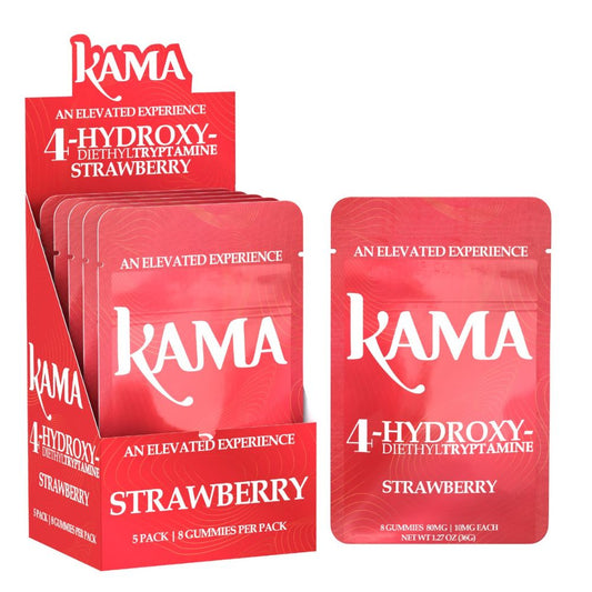 KAMA 4-Hydroxy Gummies Strawberry 8ct - 80mg (NOT 7OH)