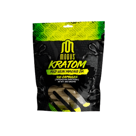 MODUS KRATOM CAPSULES 300CT - MAENG DA RED VEIN - Seven Tech
