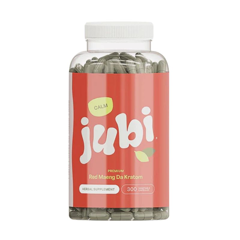 Jubi Calm Red Maeng Da Kratom Capsules (60ct - 150ct - 300ct)