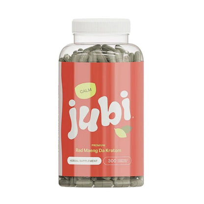 Jubi Calm Red Maeng Da Kratom Capsules (60ct - 150ct - 300ct)