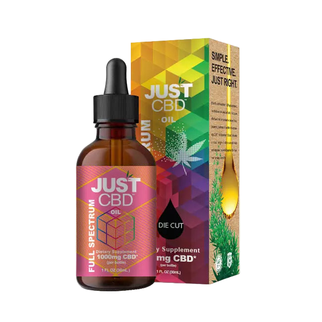 JUST CBD OIL TINCTURE FULL SPECTRUM - 1000MG