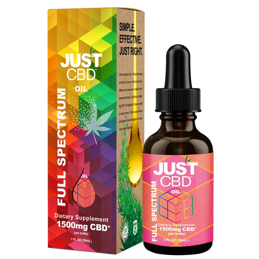 JUST CBD OIL TINCTURE FULL SPECTRUM - 1500MG