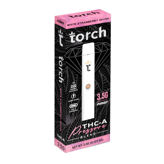 TORCH PRESSURE BLEND 3.5G DISPOSABLE - WHITE STRAWBERRY SKUNK HYBRID