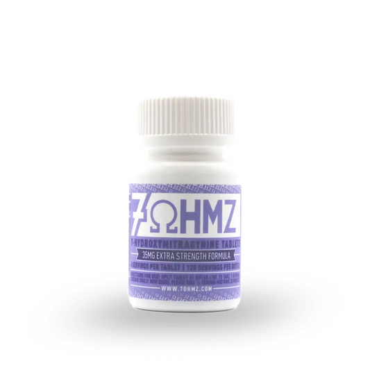 7 OHMZ ADVANCED KRATOM ALKALOIDS 7-HYDROXYMITRAGYNINE TABLETS BOTTLE EXTRA STRENGTH 35MG 30CT - UNFLAVORED