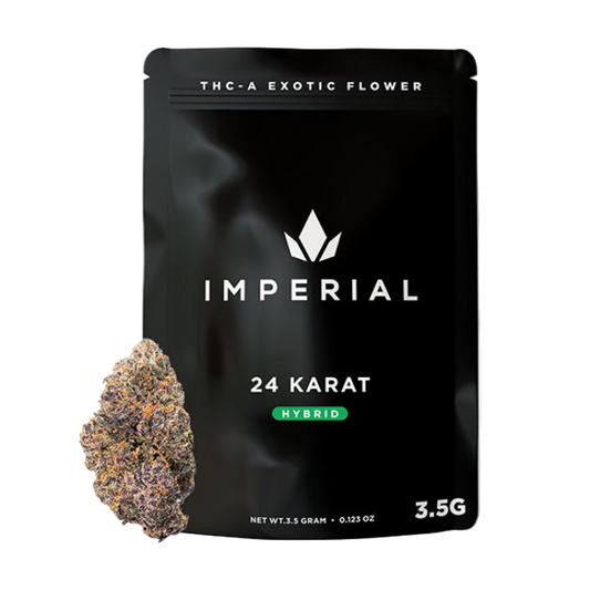 Imperial THC-A Exotic Flower Zaza 3.5g 24 Karat Hybrid