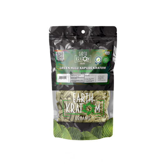 EARTH KRATOM CAPSULES 300CT - HULU GREEN VEIN - Seven Tech