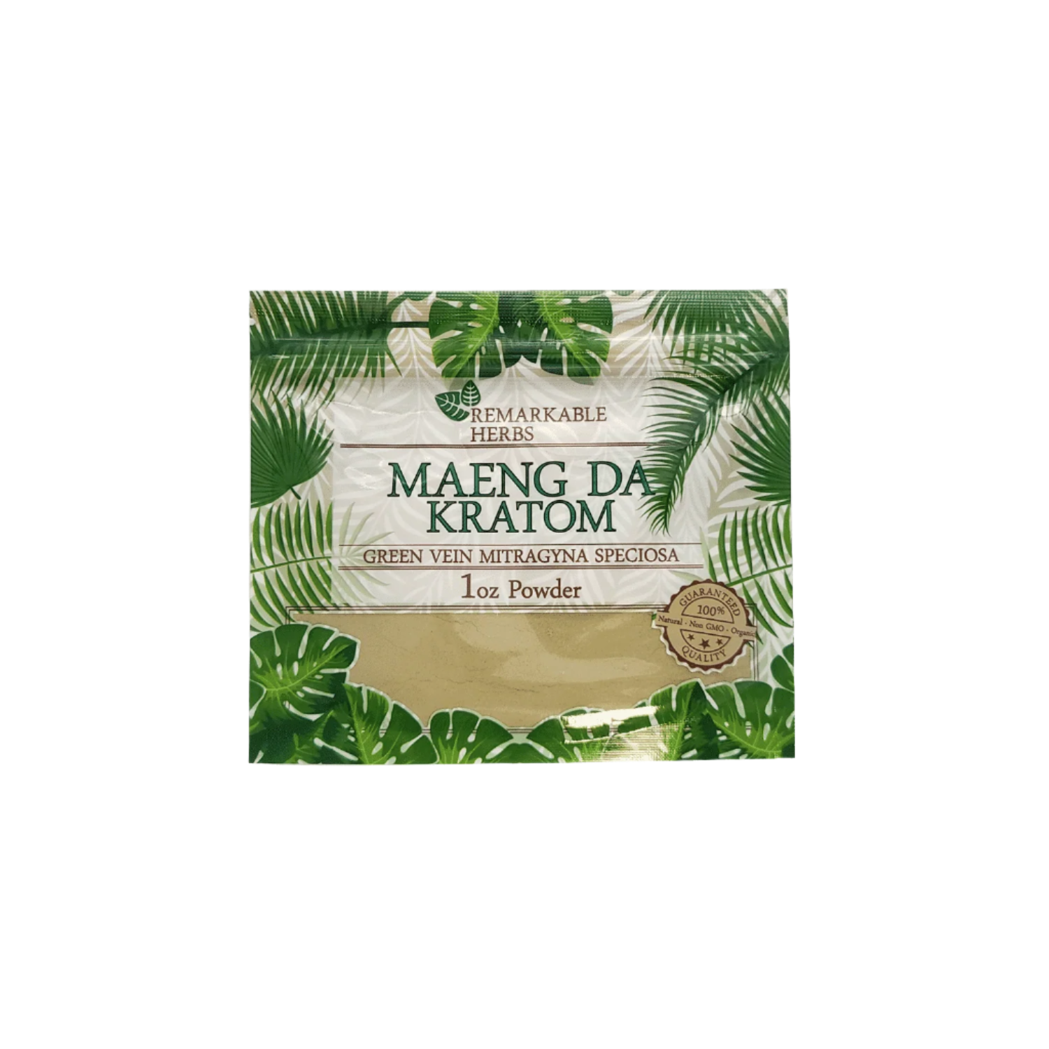 REMARKABLE HERBS KRATOM POWDER 1OZ - MAENG DA GREEN VEIN - Seven Tech